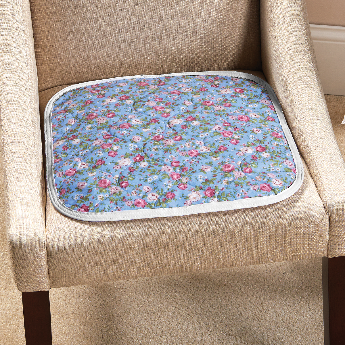 CareActive Quilted Waterproof Incontinence Seat Pad : protects furniture