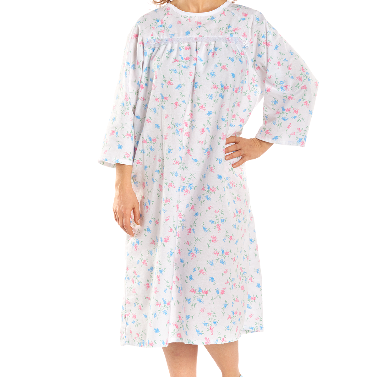 Flannelette™ Plus Warm Washable Patient Gown